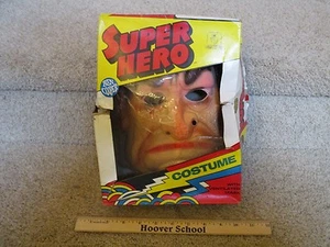 Vtg Halloween Ben Cooper Mask Spook Town costume Mobster President Nixon Italian - Picture 1 of 5