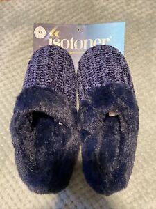 Isotoner Women’s Memory Foam Hoodback Indoor outdoor slippers size XL 9.5-10