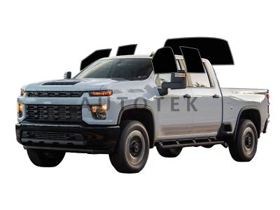 Kit de película de tinte de ventana de 2 capas precortada para Chevy Silverado 2500/3500 2020-2025 doble cabina Foto 1 de 4