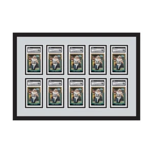 10 Graded Card Display Frame Card Wall Mount Frame for CGC BGS PSA Graded Cards - Picture 1 of 3