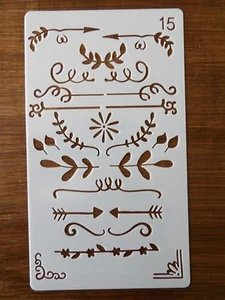 JOURNALING STENCIL 100mm x 180mm - Picture 1 of 1