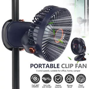 Clip Ventilator Flexibler Grow Ventilator 5-Stufen Umlaufventilator Grow Box Fan - Bild 1 von 18