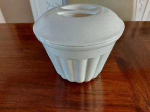 ALT ANTIK MAX ROESLER WASSERBAD PUDDING-FORM KERAMIK HELL TOP SELTEN RARE - Bild 1 von 3