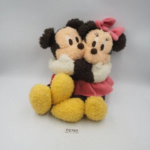 Mickey & Minnie Mouse C2703 Couple Disney Hug Nakajima Plush 6" Toy Doll Japan - Picture 1 of 7