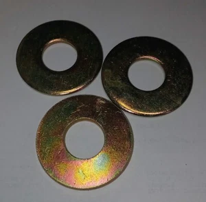 27# di Rondelle Piatte 3/4" Giallo Zincato - Foto 1 di 3