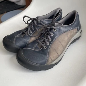 Keen Presidio Casual Oxford Leather Shoes Women's 10 Blue and Gray Lace Up - Picture 1 of 7