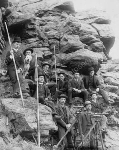 Engineer Corps Deadwood Railroad 1880s 8x10 Reprint Of Old Photo - Picture 1 of 1