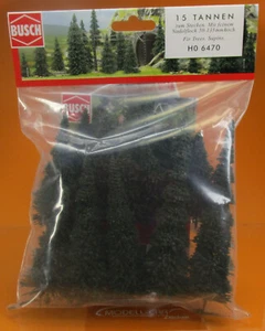 Busch 6470 Edeltannen Stecktannen 15 Stück Spur H0 1:87 NEU - Bild 1 von 2