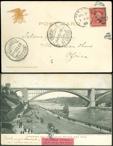 1905 NY CDS, FOREIGN DEST São Tomé and Príncipe AFRICA, WASHINGTON BRIDGE PPC - Picture 1 of 1
