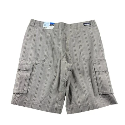 Pantalón Corto Carga Patagonia Gris Cuadros De Colección Algodón Orgánico Para Hombre Talla 36 Nuevo Con Etiquetas Foto 1 de 4