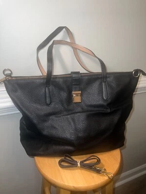 *H&M Black *Large Tote Bag With Removable Shoulder Strap Used - Image 1 of 4