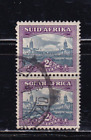 South Africa Sc #56 2P Purple And Slate Blue Vertical Pair