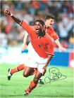 Patrick Kluivert Netherlands National Team Signed 12" x 16" Photo - Icons