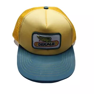 Vintage K-Products Dekalb Farmer Trucker Mesh Snapback Mütze Kappe Made in USA - Bild 1 von 9