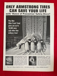 Vintage 1963 Armstrong Tires Print Ad - Picture 1 of 7