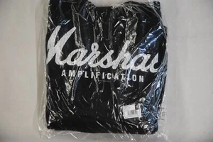 MARSHALL AMPLIFICATION DISTRESSED LOGO HOODIE HOODED SWEATSHIRT NEW OFFICIAL - Picture 1 of 5