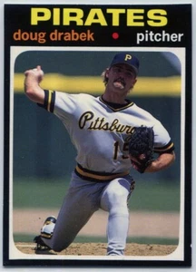 1991 SCD Baseball Card Price Guide '71 Topps #8 Dave Drabek Pittsburgh Pirates - Picture 1 of 2