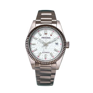 PROXIMA Men Automatic Watch Mechanical 10Bar Keyboard Dial PT5000 Bubble Mirror - Picture 1 of 12