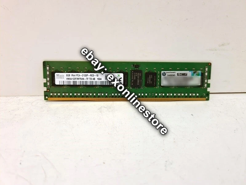 726718-B21 - 8GB (1X8GB) 1RX4 PC4-2133P-R Memory Module (FRU: 774170-001) - Image 1 of 1