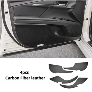 For Toyota Camry 2025-26 Carbon Fiber Side Door Bottom Anti Kick Trim Cover 4pcs - Picture 1 of 4