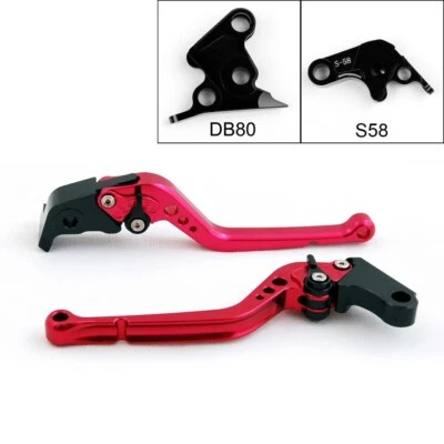 Long Brake Clutch Levers For Aprilia TUONO V4R 2011-2014 Red #3 Foto 1 de 4