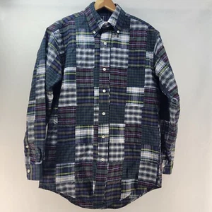 Camisa Brooks Brothers 1818 Patchwork Cuadros Manga Larga Botón Para Hombre Pequeña - Imagen 1 de 10