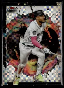 2024 Topps Finest Checkerboard Julio Rodriguez Seattle Mariners #245 - Picture 1 of 2