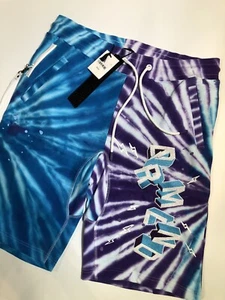 Pantalones cortos teñidos Dreamland púrpura/azul talla L nuevos con etiquetas 100% auténticos - Imagen 1 de 6