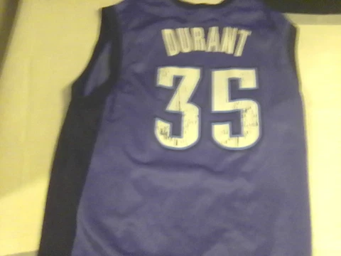 Distressed NBA #35 Kevin Durant Oklahoma City Jersey sz Medium Cover