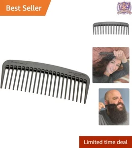 Compact Carbon Fiber Wide-Tooth Comb 5 Inch Anti-Static Detangler for Hair - Picture 1 of 10