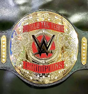 World Tag Team Adult Wrestling Championship Title Replica Belt 2mm Brass - Picture 1 of 9