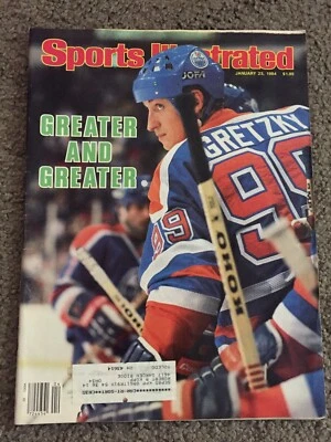 SPORTS ILLUSTRATED JANUARY 1984 WAYNE GRETZKY COVER WITH LABEL - Image 1 of 3