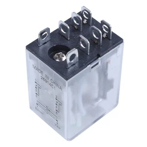 JQX-13F LY2 DC 12V Coil 8-Pin DPDT Green LED Electromagnetic Relay Q8M79518 - Bild 1 von 8