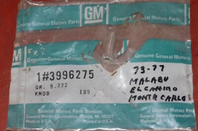 NOS 1973-77 Malibu El Camino Monte Carlo Chevelle Clock Knob GM 3996275 OEM Part - Image 1 of 4