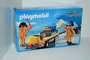 PLAYMOBIL® 5396 Trattore aereo con controllori di volo NUOVO! si adatta a: Aeroporto - Foto 1 di 2