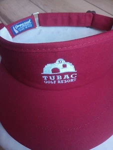 Visera de golf TUBAC Golf Resort Imperial Borgoña hecha en EE. UU. - Imagen 1 de 9