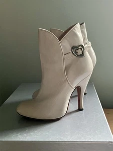 Vivienne Westwood Botines Cuero Gris Stiletto Elevado 2011 4 37 Raro - Imagen 1 de 14