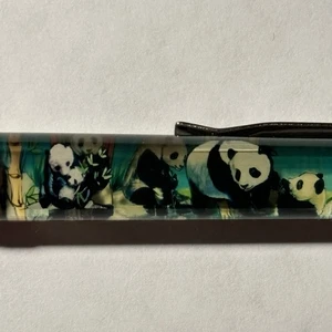 San Diego Zoo Floaty Pen Riesenpandas Move by Bamboo Trees Souvenir Promo Vintage - Bild 1 von 10