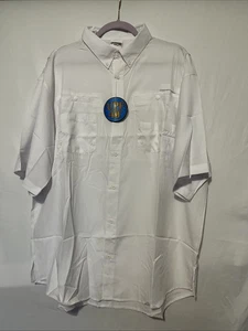 NWT Outdoor Hilton Men LIGHTWEIGHT Vented 40 UPS Button Short Sleeve Shirt 3XL - Picture 1 of 7