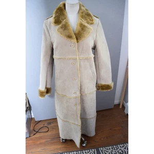 Brandon Thomas kleiner langer Damenmantel Wildlederimitat Boho Penny Lane - Bild 1 von 8