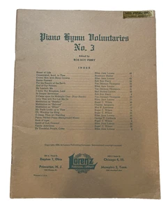PIANO HYMN VOLUNTARIES NO. 3 ROB ROY PERRY LORENZ 1953 - Picture 1 of 1