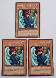 3 x YuGiOh TCG Witch's Apprentice Metal Raiders 1st Edition MRD-121 LP - Picture 1 of 14