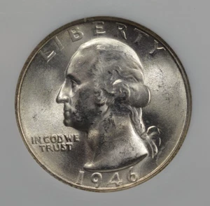 1946 S 25C NGC MS66 GEMA cuarto sin circular - plata - Imagen 1 de 4