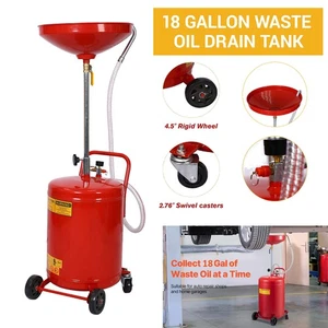 18 Gallon Workshop Waste Oil Drain Drainer Tank Heavy Duty Oil Collecting Pan UK - Picture 1 of 7