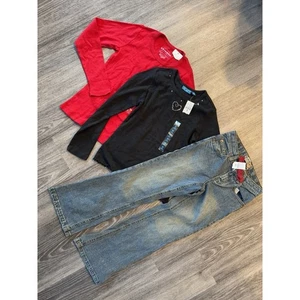 Girls Clothing Lot Size 6-7 8 Childrens Place Flare Jean Adjustable Waist NWT - Picture 1 of 8