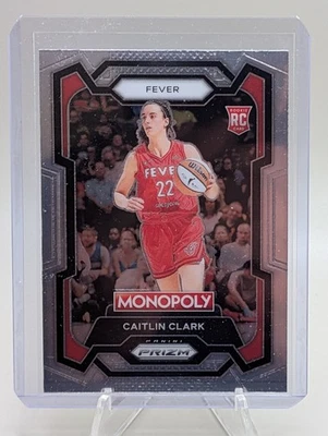 2024 帕尼尼 Prizm 大富翁 WNBA #65 凯特琳·克拉克 RC 印第安纳发烧新秀 — 第 1/2 张图片