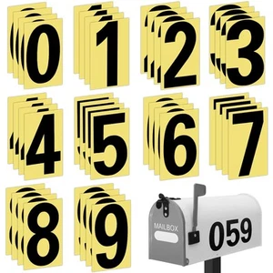 Reflective Mailbox Numbers for Outside, 4 Sets Mailbox Number Stickers Self A... - Picture 1 of 7