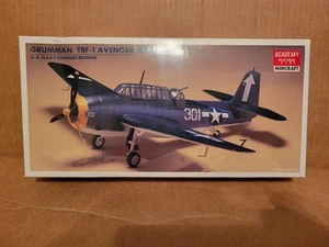 Academy Grumman Tbf I Avenger Navy Torpedo Bomber Maßstab 1:72 Neu Open Box Kit... - Bild 1 von 6