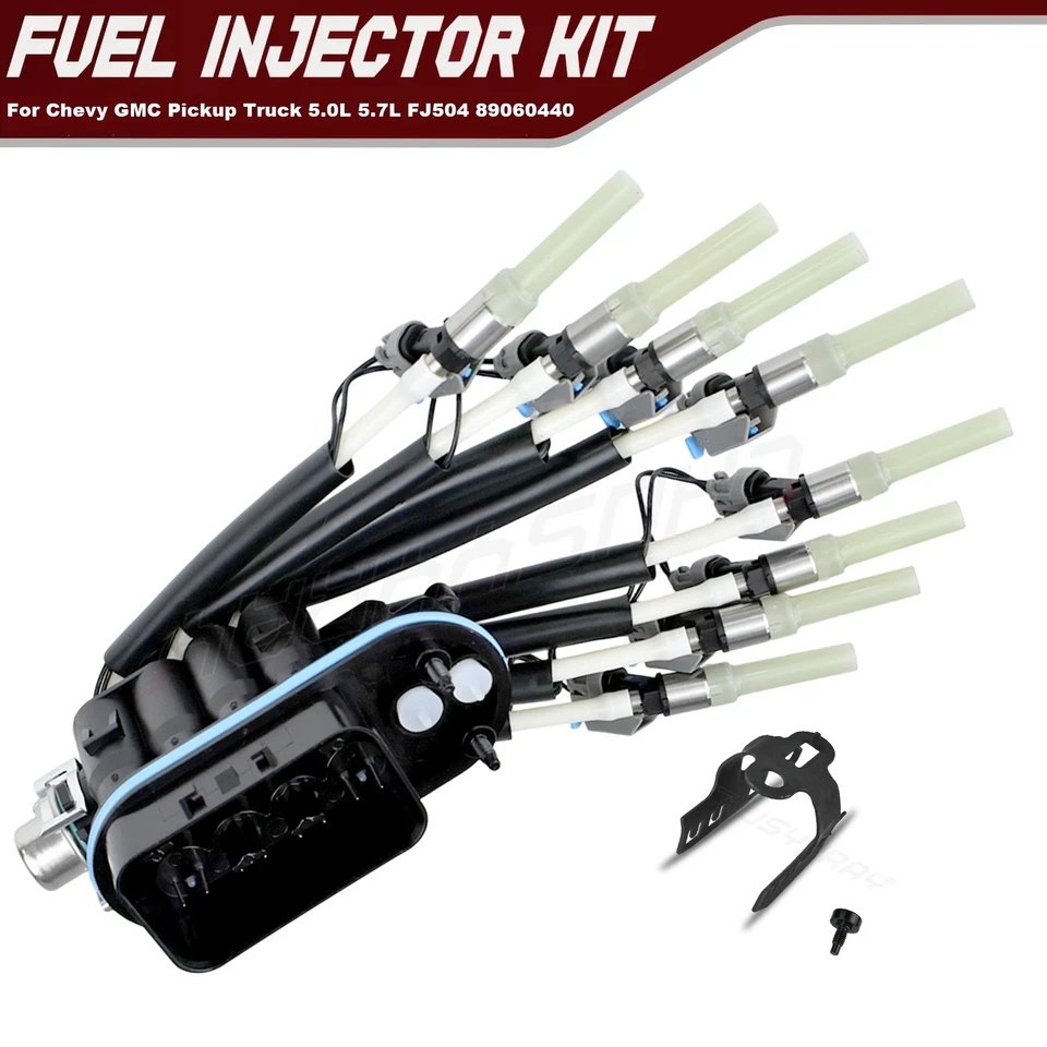 Inyector de combustible 8 Spider FJ504 para 96-99 GMC K1500 Suburban V8 5,7 L Foto 1 de 4