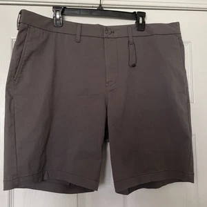 NWOT Men's Sz 38 EXPRESS 8" Comfort Waist Hyper Stretch Chino Shorts - Gray - Picture 1 of 6